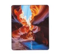Tapis de souris de jeu avec base en caoutchouc antidérapant avec bords cousus Antelope Canyon Tapis de souris pour souris sans fil, ordinateur portable, bureau à domicile