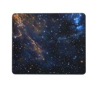 Tapis de souris de jeu avec base en caoutchouc antidérapant et bords cousus pour ordinateur portable, 30,5 x 25,4 cm, motif nuit étoilée