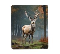 Tapis de souris de jeu avec base en caoutchouc antidérapant pour souris sans fil, lavable, motif cerf, animaux, tapis de souris pour ordinateur, ordinateur portable, bureau à domicile