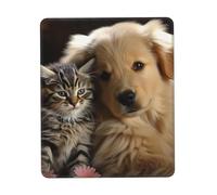Tapis de souris de jeu avec base en caoutchouc antidérapant, ultra lisse, confortable, lavable, tapis de souris pour chats et chiens, accessoires de bureau, 20,1 x 24,1 cm