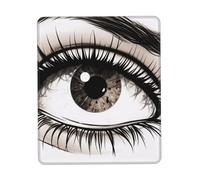 Tapis de souris de jeu avec base en caoutchouc antidérapant, ultra lisse et confortable, lavable, pour accessoires de bureau, 21,1 x 26,2 cm