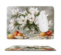 Tapis de Souris de Jeu avec Vase d'orchidée jade 40 x 30 cm, Rectangle Tapis de Clavier Antidérapant avec Bords Cousus pour la Maison et Le Bureau, Lavable en Machine, Déco Bureau, Gifts for Men n-949