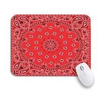 Tapis De Souris De Jeu Bandana Rouge Aux Couleurs Que Vous Pouvez Facilement Changer Tapis Souris Lavable Tapis De Souris D'Ordinateur, pour Ordinateur, Ordinateur Portable, 25 x 30cm
