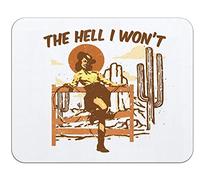 Tapis De Souris De Jeu Bon Sang, Je Ne Ferai Pas De Country Western Rétro Tapis Souris Doux Tapis De Souris Antidérapant, pour Jeux, Maison, 25x30cm