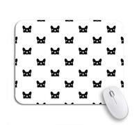 Tapis De Souris De Jeu Bouledogue Français Frenchie Chiot Visage Animal Noir Canin Dessin Animé Tapis De Souris Carré Résistant À Usure Tapis Souris, pour Ordinateur, 25 x 30cm