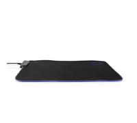 Tapis de Souris de Jeu Carré Rétroéclairé en Microfibres avec Base Caoutchoutée Nedis Noir