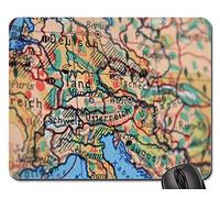 Tapis De Souris De Jeu, Carte Allemagne Europe Frontières Terre Voyage Géographie Mouse Pad Antidérapante Mousepad Stable Souris De Gaming pour Jeux Souris Ordinateur 25X30Cm