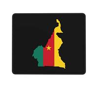 Tapis De Souris De Jeu, Carte du Drapeau du Cameroun Mouse Pad Stable Souris De Bureau Portable Souris De Gaming pour Ordinateur Bureau 25X30Cm