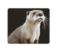 Tapis De Souris De Jeu Castor De La Berge Étanche Tapis De Souris Portable Mouse Pad pour Travail Gaming Maison 10X12In