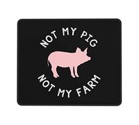 Tapis De Souris De Jeu, Ce n'est Pas Mon Cochon, Ce n'est Pas Ma Ferme Tapis De Souris Confort Tapis De Gaming Antidérapante Mousepad pour Ordinateur Bureau 25X30Cm