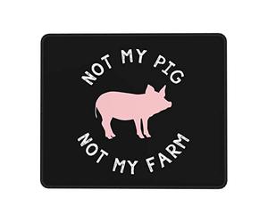 Tapis De Souris De Jeu, Ce n'est Pas Mon Cochon, Ce n'est Pas Ma Ferme Tapis De Souris Confort Tapis De Gaming Antidérapante Mousepad pour Ordinateur Bureau 25X30Cm