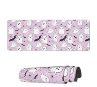 Tapis De Souris De Jeu Chauves-Souris Araignées Mignonnes Résistant À Usure avec Bord Cousu Tapis De Souris Antidérapant, pour Maison, Jeux, Ordinateur Portable, 80x30cm