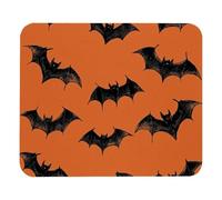 Tapis De Souris De Jeu Chauves-Souris d'halloween Bords Cousus Tapis De Souris Stable Souris De Gaming pour Ordinateur Jeux Pc 25X30Cm