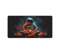 Tapis de Souris de Jeu Chillin in Space Grand Tapis de Souris pour Ordinateur Portable 30x60cm Fournitures de Bureau Mignonnes Accessoires de décoration de Bureau