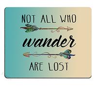 Tapis de souris de jeu, citation inspirante sur les voyages et la vie, pas tous ceux qui errent sont perdus