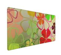 Tapis de Souris de Jeu Clover à Quatre Feuilles (1200x600mm) | Bords Cousus et Surface Facile à Nettoyer pour Une Utilisation à la Maison et au Bureau