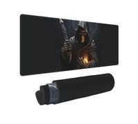 Tapis de souris de jeu complet avec bords cousus - Grand sous-main avec base antidérapante - Pour jeux et bureau - 80 x 30 cm