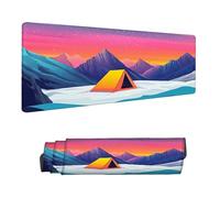 Tapis de Souris de Jeu Couleur Tapis Souris XXL 900 x 400 mm Sous Main Bureau Cousus Imperméable Antidérapant, Montagne enneigée Mouse Pad pour Travail, Jeux, Bureau, Maison Decor, Plus Rapide, H-5129