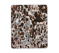 Tapis De Souris De Jeu, Cuir Travaillé Country Western Teal Tapis Souris Base en Caoutchouc Gaming Mousepad Antidérapante Tapis De Souris Gaming pour Pc Bureau 25X30Cm