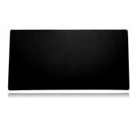 Tapis de souris de jeu de grande taille - Base en caoutchouc antidérapante - Bords cousus - Grand sous-main - 121,9 x 61 x 0,4 cm (Mega, tout noir/sans logo)