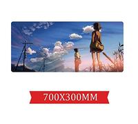 Tapis De Souris De Jeu De Vitesse 5 Centimètres par Seconde |Tapis De Souris XXL | 700 X 300Mm Grand Format |Base De 2Mm D'Épaisseur | Précision Et Vitesse Parfaites, B