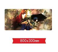Tapis De Souris De Jeu De Vitesse De Bande Dessinée De Porte De Steins Gate, Tapis De Souris 800X300Mm, Grand Tapis De Souris Étendu XXL avec La Base Épaisse De 3Mm, pour Les C