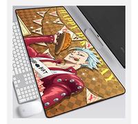 Tapis De Souris De Jeu De Vitesse Les Sept Péchés Capitaux |Tapis De Souris XXL | 900 X 400Mm Grand Format |Base De 3 Mm D'Épaisseur | Précision Et Rapidité Parfaites, O