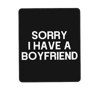 Tapis De Souris De Jeu Désolé, J'Ai Un Petit Ami Tapis De Souris D'Ordinateur Glissement Facile Tapis Souris, pour Ordinateur, Ordinateur Portable, 25x30cm