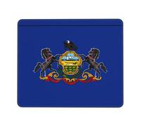 Tapis De Souris De Jeu Drapeau De L'État De Pennsylvanie Portable Tapis De Souris Gaming Étanche Mouse Pad pour Gamer Accessoires Travail 10X12In