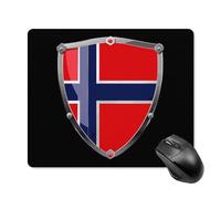 Tapis De Souris De Jeu Drapeau Norvégien Tapis De Souris Carré Glissement Facile Tapis Souris, pour Maison, Ordinateur, 25x30cm