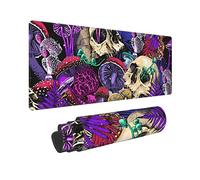 Tapis de souris de jeu en caoutchouc antidérapant avec motif tête de mort XXL XL - 80 x 30 cm