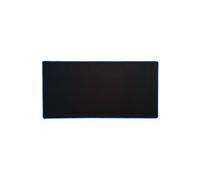 Tapis de souris de jeu et clavier grand format,, avec dos en caoutchouc antidérapant, 58 cm x 30 cm et 4 mm d'épaisseur - Noir contour bleu