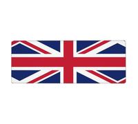 Tapis de souris de jeu étendu imprimé drapeau britannique - Grand tapis de souris/tapis de clavier/sous-main de bureau épais 80 x 30 cm, XL