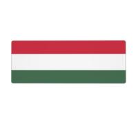 Tapis de souris de jeu étendu imprimé drapeau de la Hongrie - Grand tapis de souris/tapis de clavier/sous-main de bureau épais 80 x 30 cm, XL