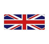 Tapis de souris de jeu étendu imprimé drapeau du Royaume-Uni - Grand tapis de souris/tapis de clavier/sous-main de bureau épais 80 x 30 cm, XL