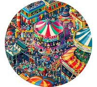 Tapis De Souris De Jeu Fête du Monde des Petits Gens Mouse Pad | 20Cm Mouse Pad Durable Antidérapante Tapis De Souris Pour Travail Bureau Ordinateur