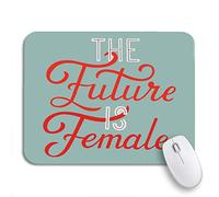 Tapis De Souris De Jeu Fille l'avenir Est Féminin pour La Phrase Femme Motivation Tapis De Souris Carré Résistant À Usure Tapis De Souris D'Ordinateur, pour Maison, Ordinateur, 25 x 30cm