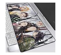 Tapis de Souris de Jeu Ghost Off Blade Speed, Tapis de Souris XXL Anime, 800x300 mm, Tapis de Souris Extra Large avec Base en Caoutchouc antidérapante, Bords Cousus de 3mm, pour Ordinateur PC, Q