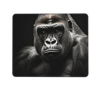 Tapis De Souris De Jeu Gorille Mâle Moderne Souris Tapis Résistant Mousepad De Bureau pour Travail Gaming Gamer 10X12In