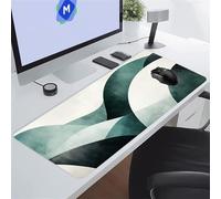 Tapis de Souris de Jeu Grand 900x400x3 mm, Tapis de Souris Gamer Vert Noir, Lavable Tapis de Bureau Mouse Pad XXL avec Bords Cousus Mat de Claviers étendu pour Jeux et Bureau