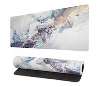 Tapis de souris de jeu, grand tapis de souris étendu, bords cousus, 3 mm d'épaisseur, base en caoutchouc antidérapant, 80 x 30 cm