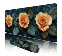 Tapis de Souris de Jeu, Grand Tapis de Souris XXL 1000x500x3mm Vert sous Main Bureau avec Bords Cousus, Gaming Mouse Pad XXL Rose Imperméable Antidérapant pour PC, Accessoire Bureau, Gaming, T-01