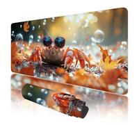 Tapis de Souris de Jeu, Grand Tapis de Souris XXL 800x300x3mm Automne Sous Main Bureau avec Bords Cousus, Gaming Mouse Pad XXL Mignon Imperméable Antidérapant pour PC, Accessoire Bureau, Gaming, F-17