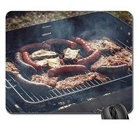 Tapis De Souris De Jeu, Grill Vacances Printemps Été Journée Ensoleillée Manger Tapis De Souris Antidérapante Tapis De Souris Gamer Portable Tapis De Gaming pour Pc Souris Jeux 25X30Cm