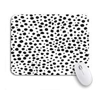 Tapis De Souris De Jeu Guépard Animal Motif Tache Blanc Noir Léopard Fourrure Peau Tapis De Souris Carré Lavable Tapis Souris, pour Maison, Jeux, 25 x 30cm