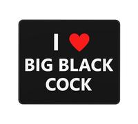 Tapis De Souris De Jeu I Love Les Grosses Bites Noires 25X30Cm Douce Tapis Souris Base en Caoutchouc Mouse Pad pour Travail Bureau