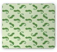 Tapis De Souris De Jeu Illustration du Motif Continu du Chameleon, Prédateur De Reptiles Bureau Tapis Souris Personnalisé Tapis De Souris D'Ordinateur, pour Jeux, Maison, 25x30cm