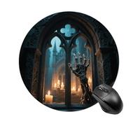 Tapis de souris de jeu imperméable avec base en caoutchouc antidérapant, lavable, motif château de sorcière, tapis de souris pour ordinateur portable, accessoires de bureau, esthétique, bureau, maison
