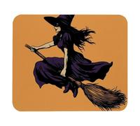 Tapis De Souris De Jeu Imprimé Balai De Sorcière Bords Cousus Tapis De Gaming Résistant À Usure Gamer Mouse Pad pour Jeux Ordinateur Professionnels 25X30Cm