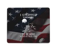 Tapis De Souris De Jeu J'Ai Arrêté De Cultiver La Terre pour Être Ici, Alors Il Vaut Mieux Que Ce Soit Bon. Résistant À Usure avec Bord Cousu Bureau Tapis Souris, pour Ordinateur, Ordinateur Port